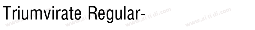 Triumvirate Regular字体转换 Triumvirate Regular字体转换